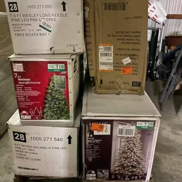 Christmas Tree Liquidation Sale | Pallet Holiday Decorations