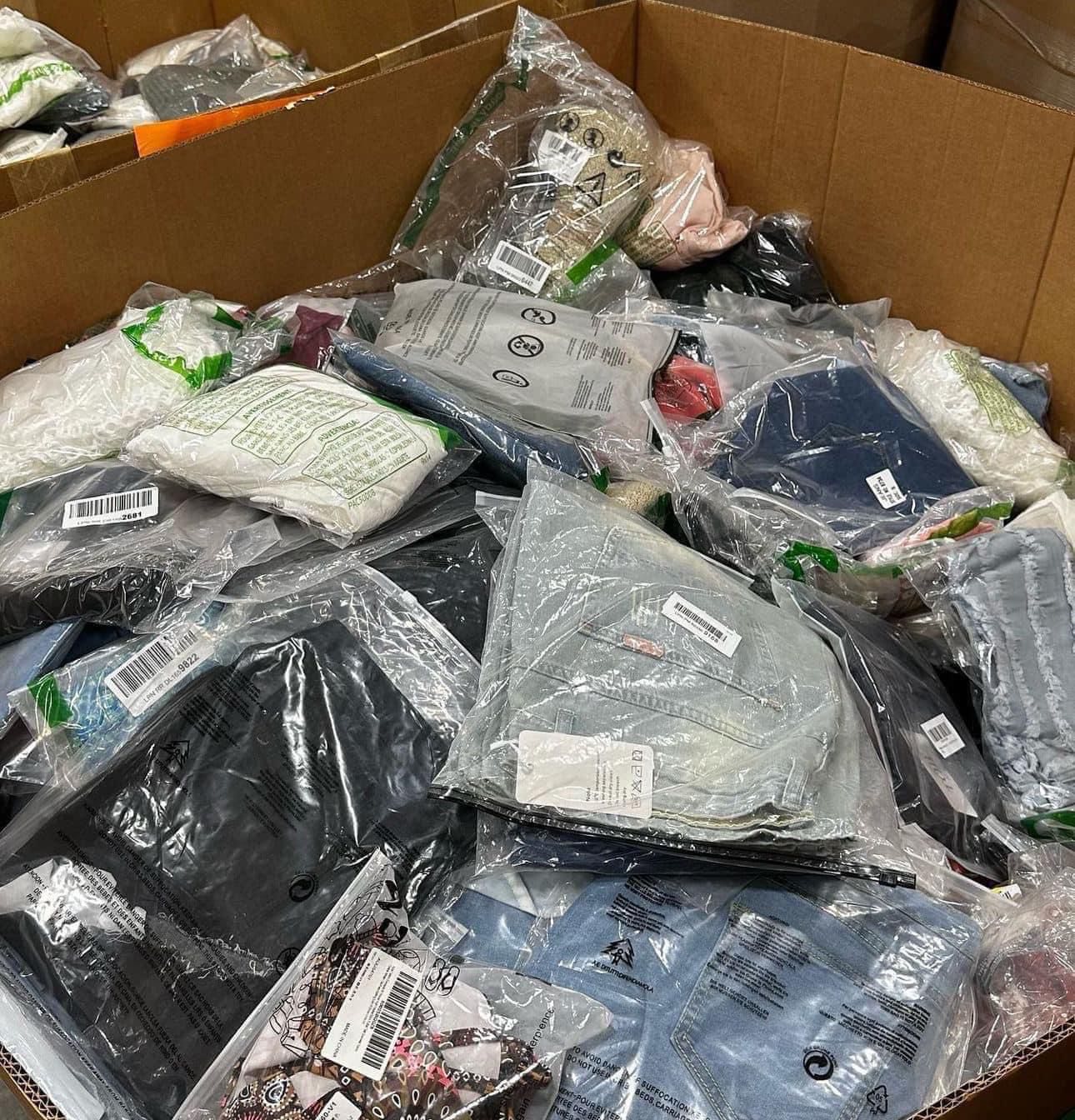 buy amazon bulk clothing pallet for sale