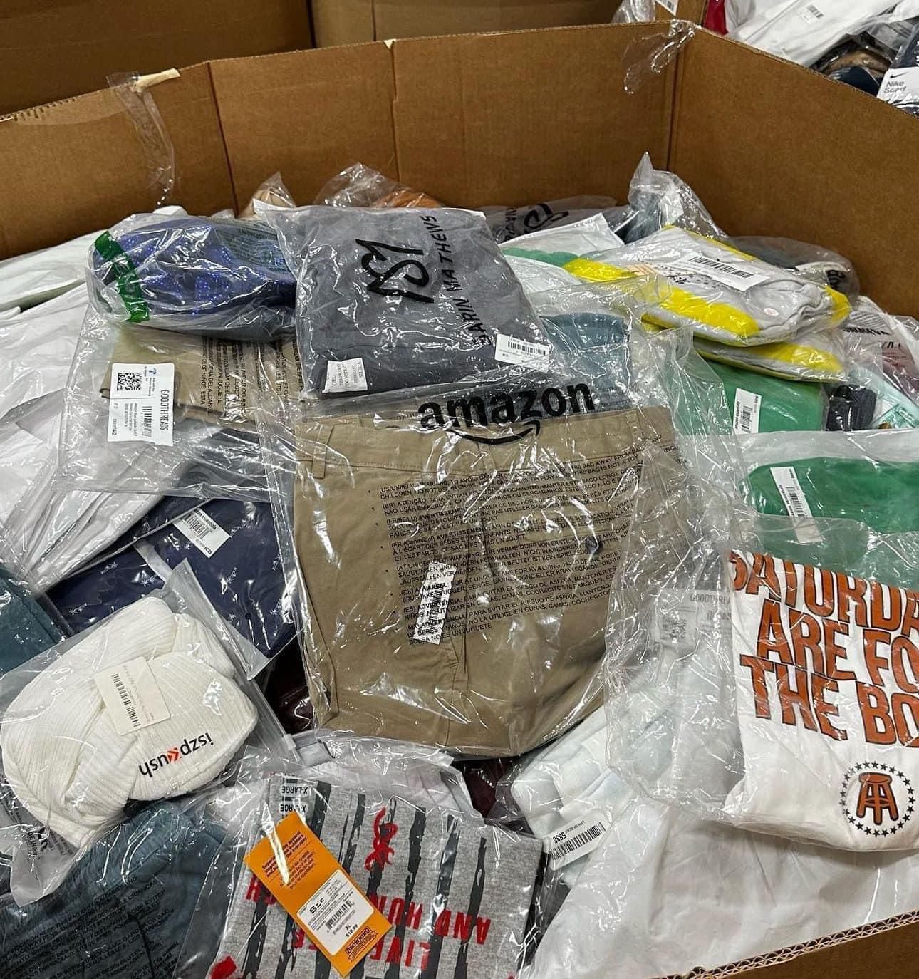 buy amazon bulk clothing pallet for sale
